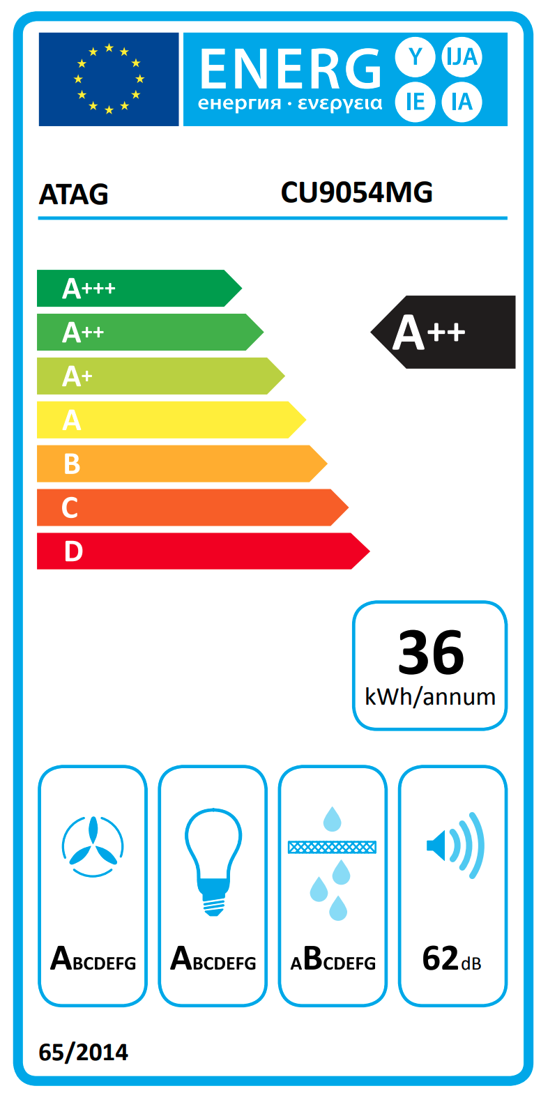 ATAG CU9054MG plafonddampkap - 90cm
