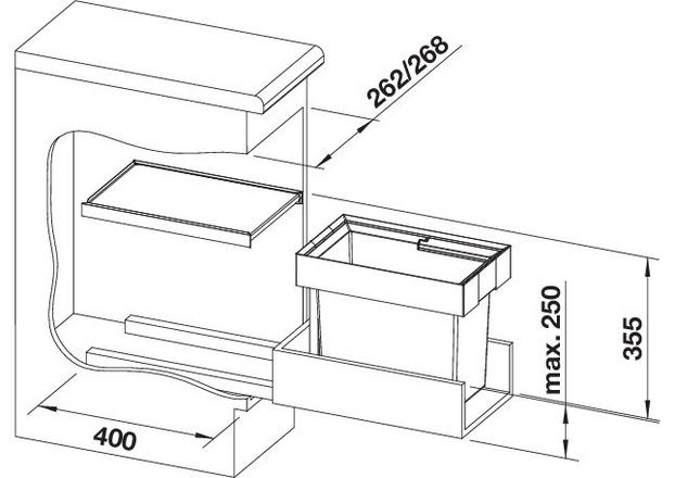 BLANCO 521542 FLEXON II afvalemmer