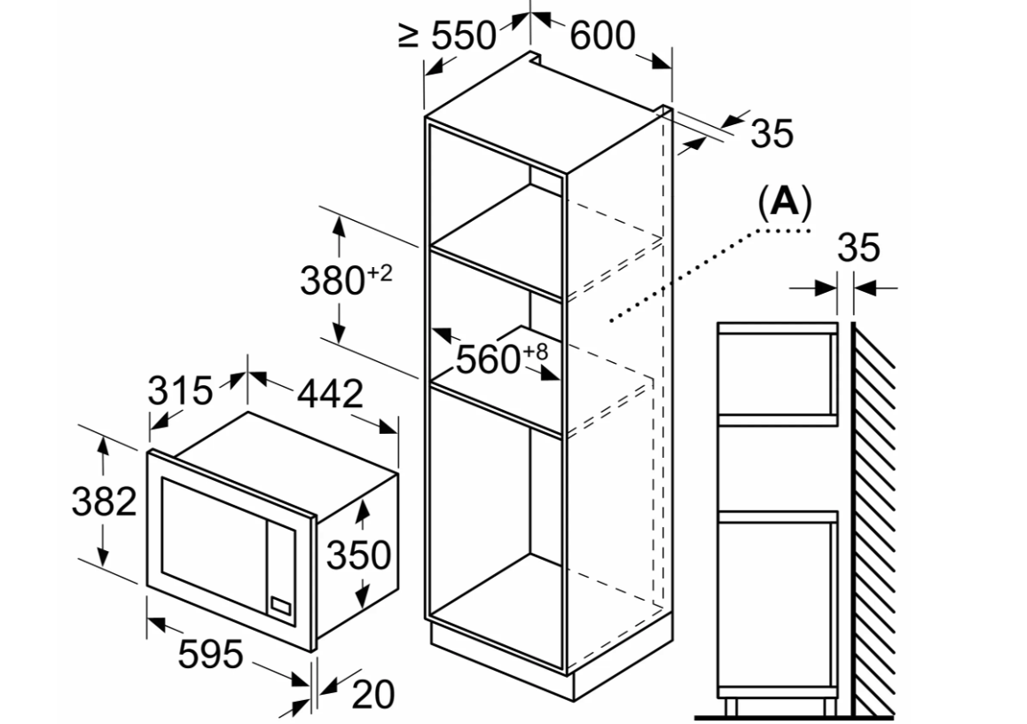 BOSCH BFL623MB4 Serie 8 microgolfoven - 38cm BOSCH BFL623MB4 Serie 8 microgolfoven - 38cm