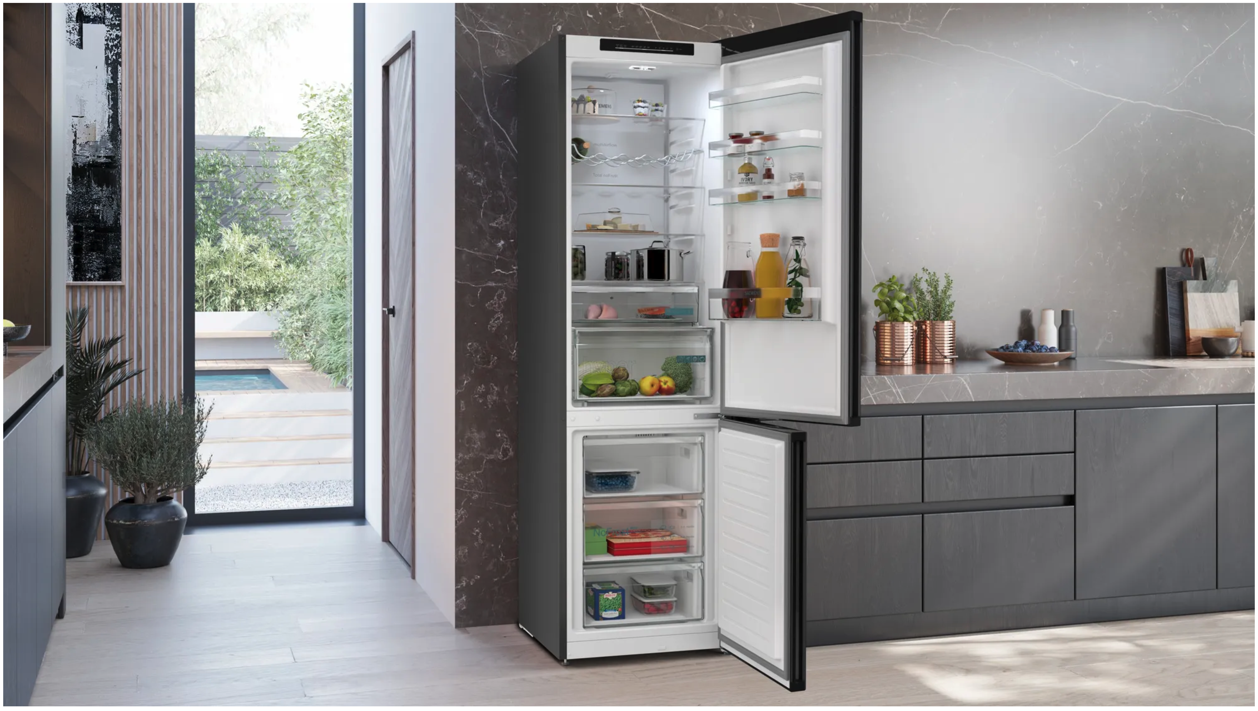 SIEMENS KG39N2XAG iQ300 vrijstaande koel-/vriescombinatie - 203cm