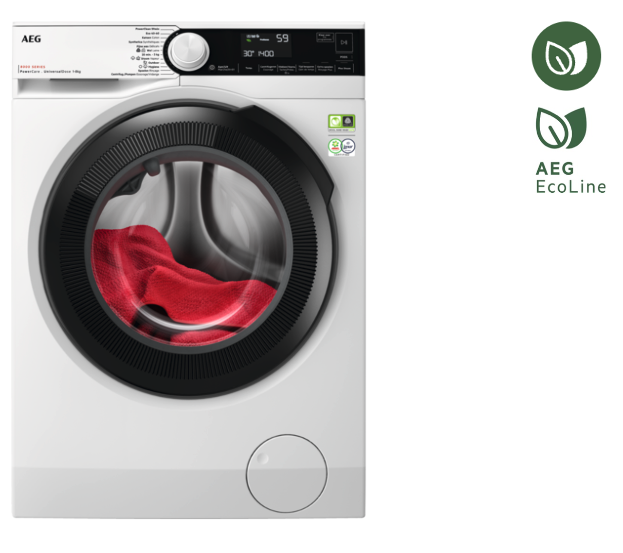 AEG LR85U844 8000 wasmachine AEG LR85U844 8000 wasmachine