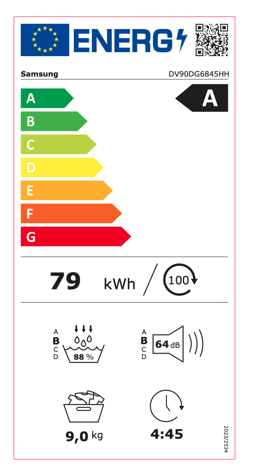 SAMSUNG DV90DG6845HHU3 droogkast