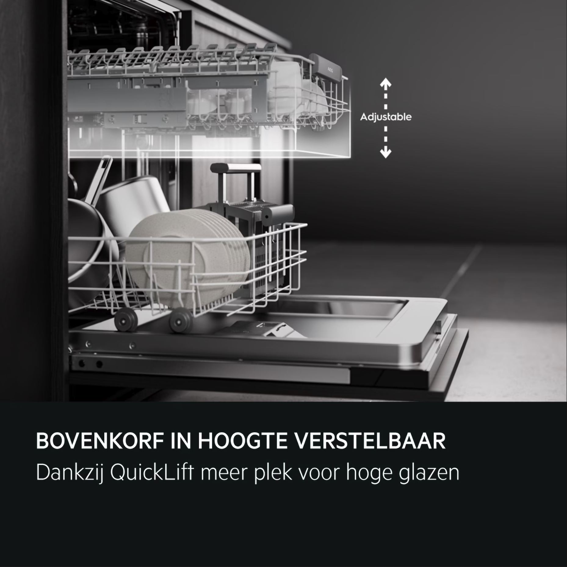 AEG FEE74616PM vaatwasser met bedieningspaneel