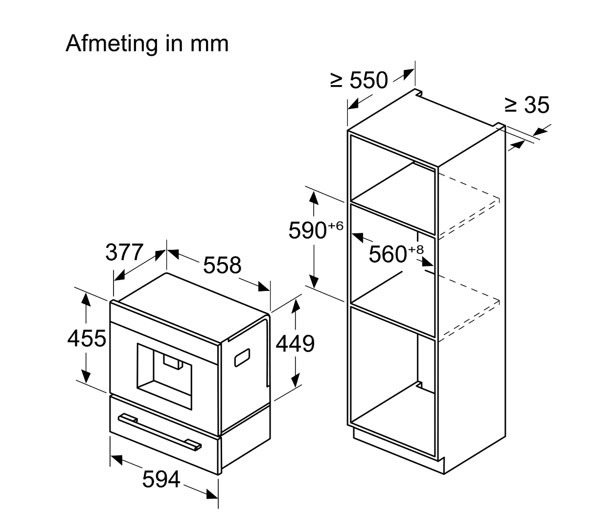 BOSCH CTL9181M0 inbouw koffiemachine