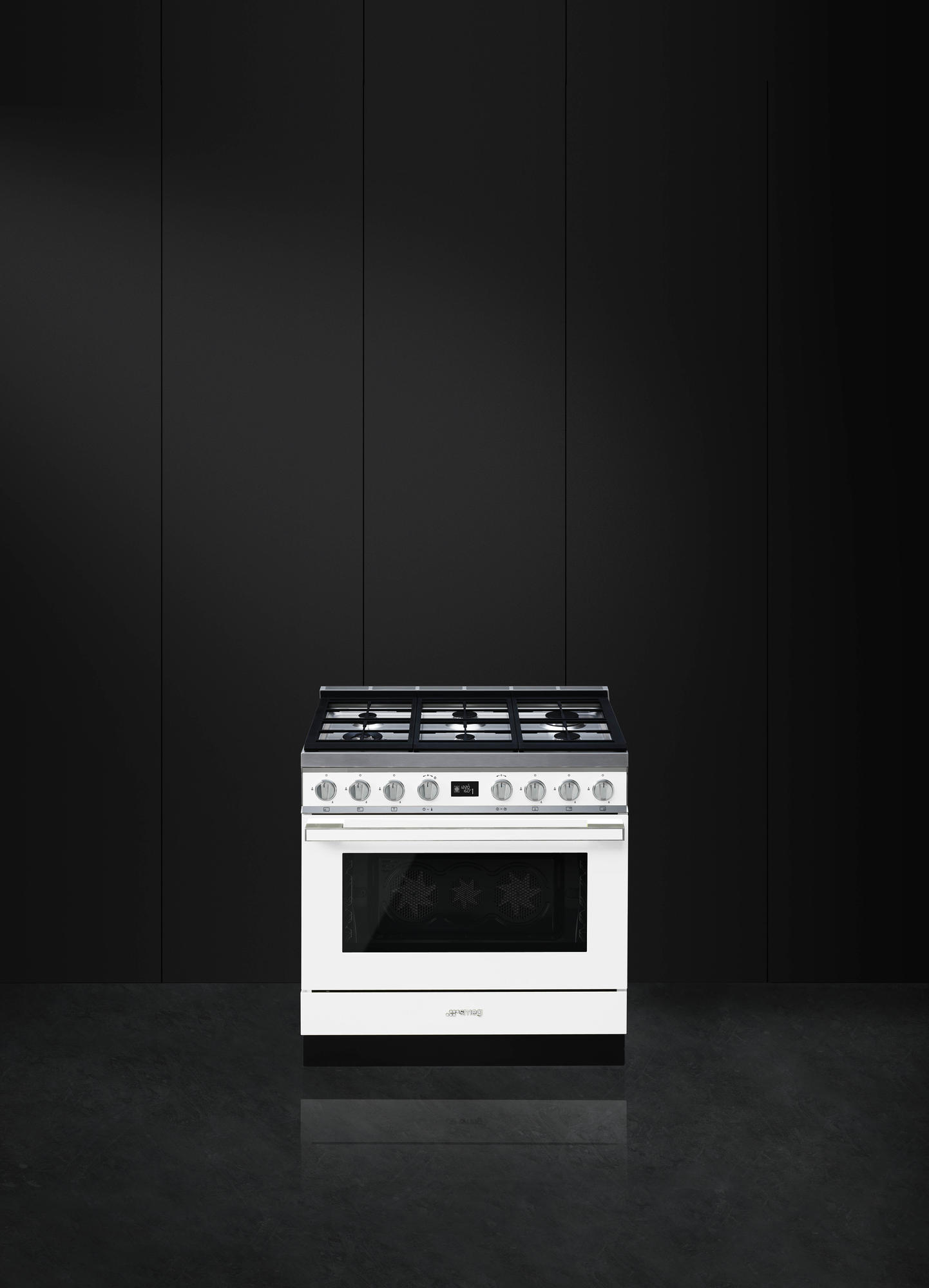 SMEG CPF9GPWH fornuis met gaskookplaat - 90cm