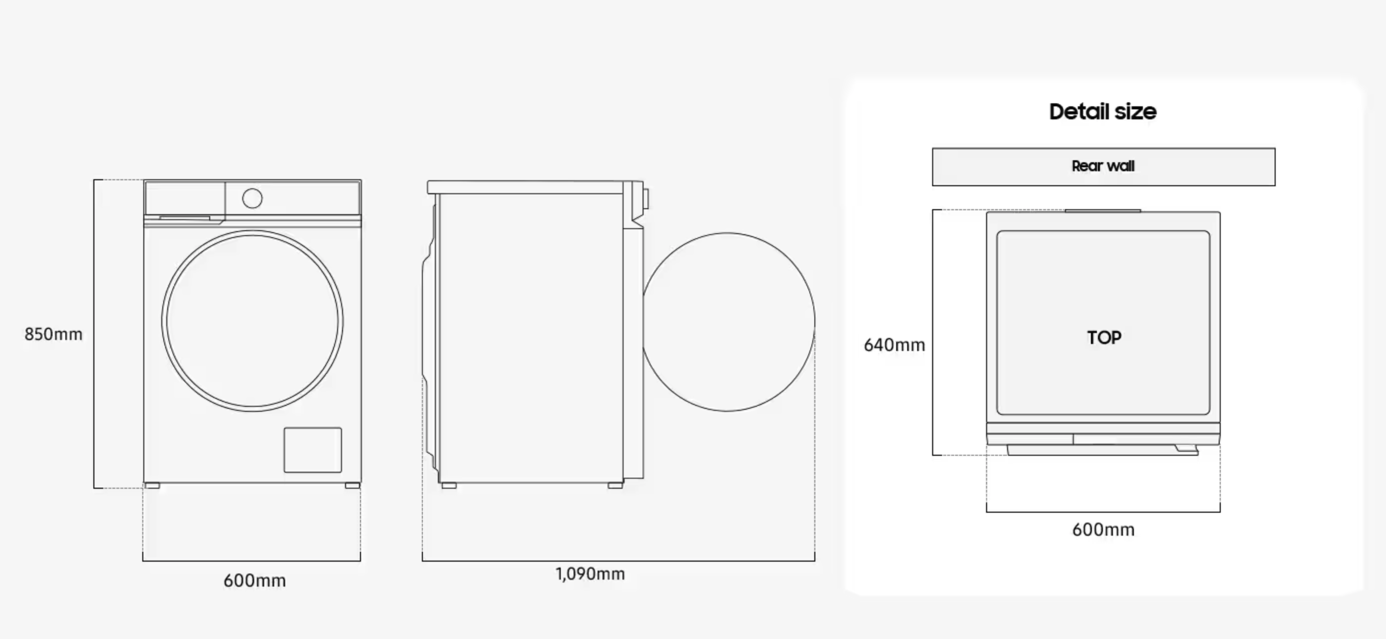 SAMSUNG WW11DB7B34GWU3 wasmachine