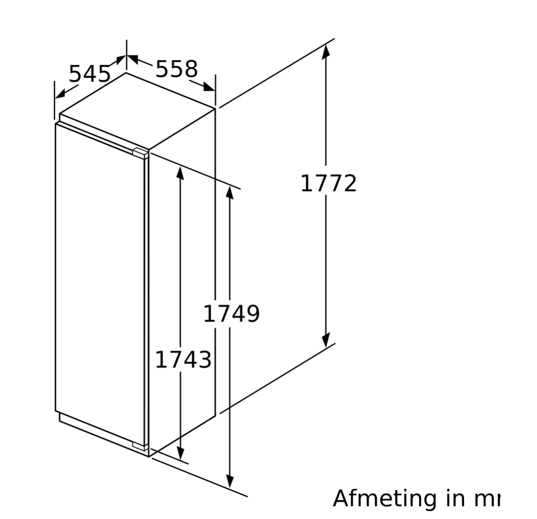 SIEMENS GI81NECE0 IQ500 inbouw vriezer - 178cm