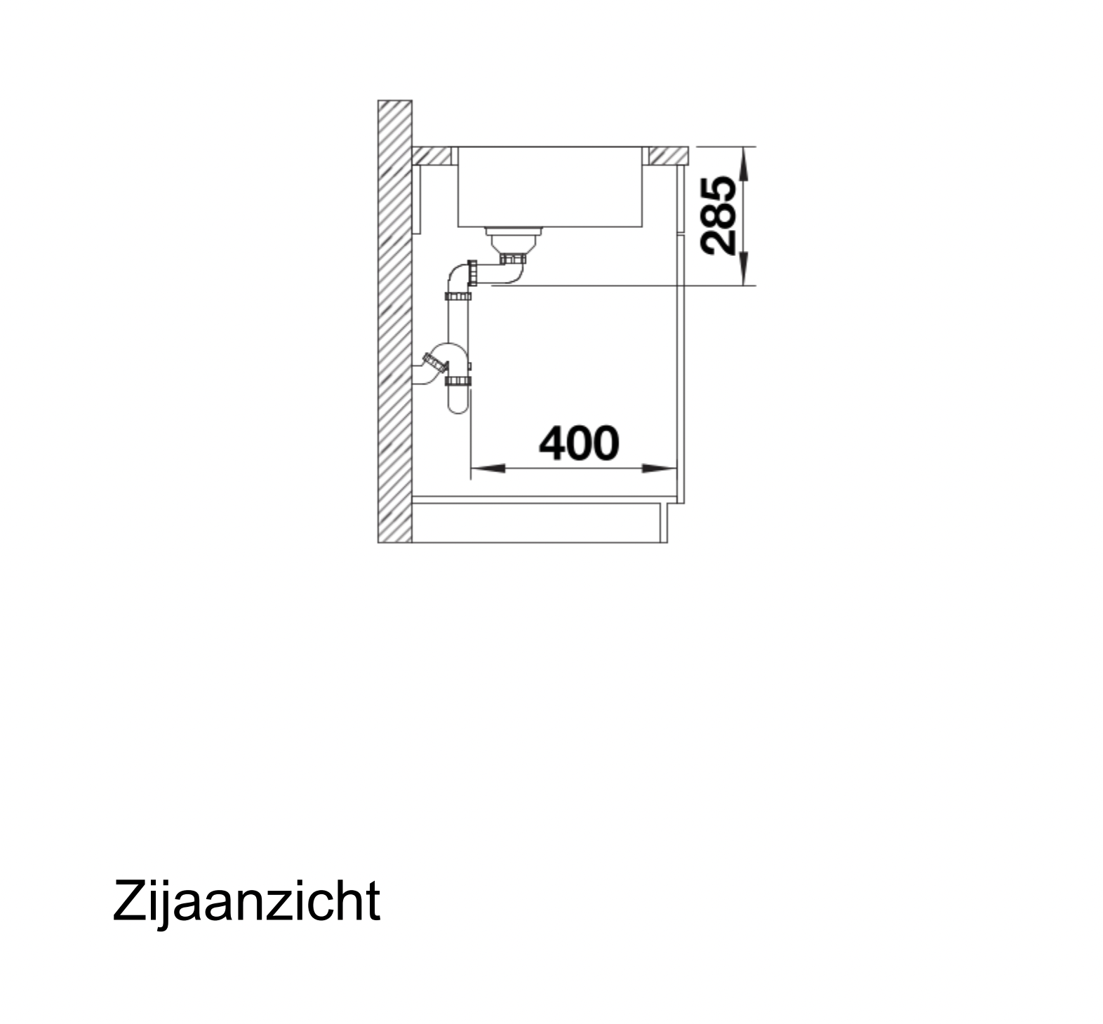 BLANCO 526350 SUPRA spoelbak
