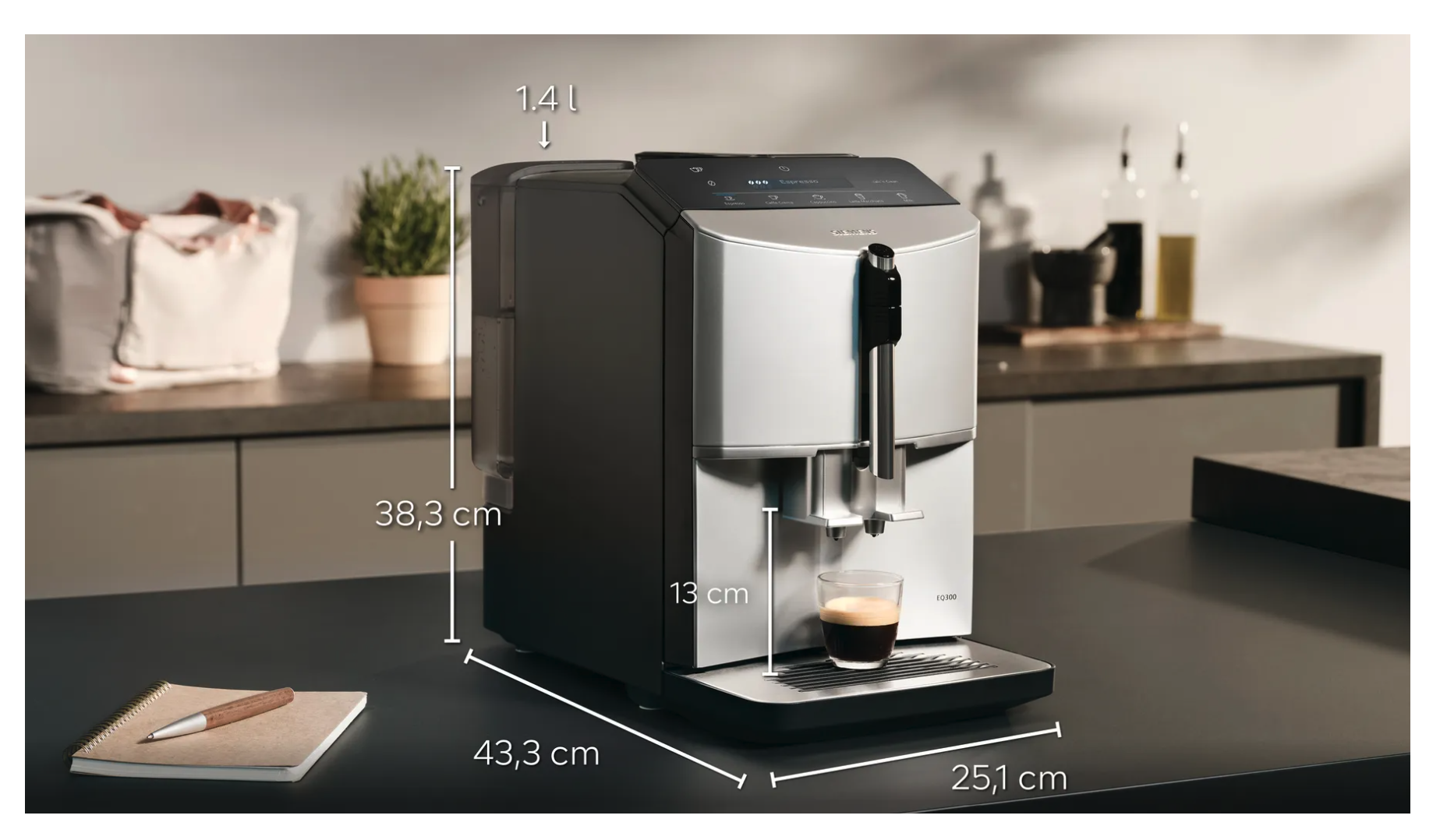 SIEMENS TF303E01 EQ.300 espresso machine