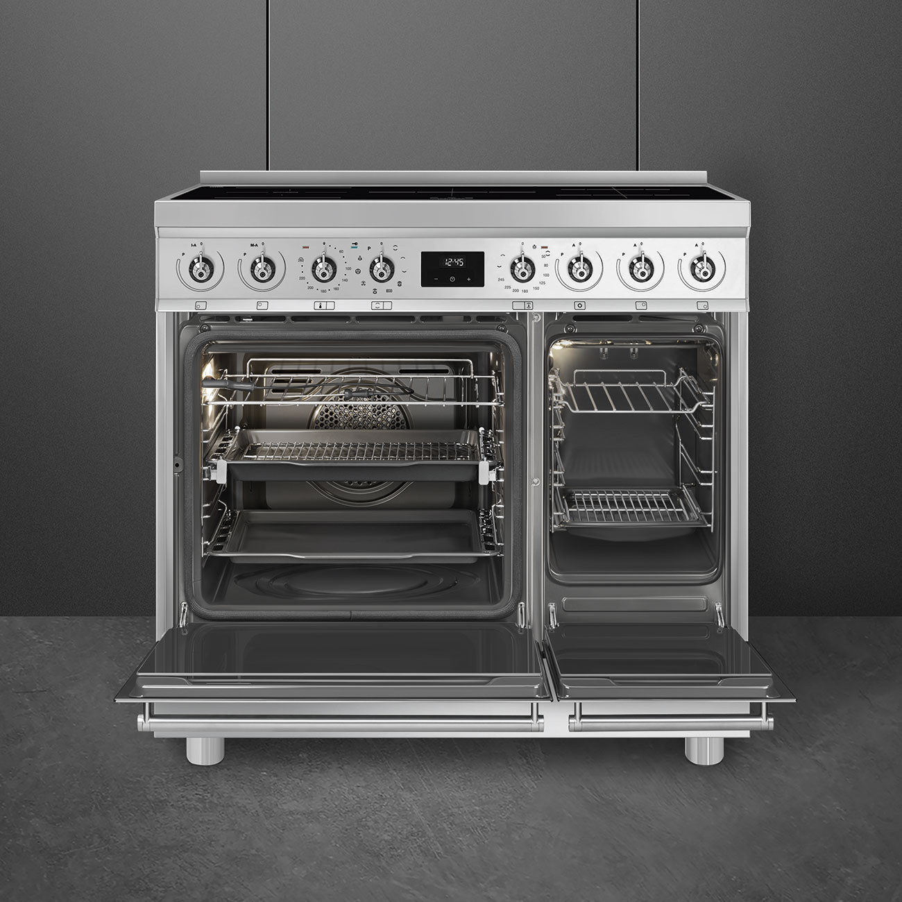 SMEG C92IPX2 fornuis met inductie kookplaat - 90cm