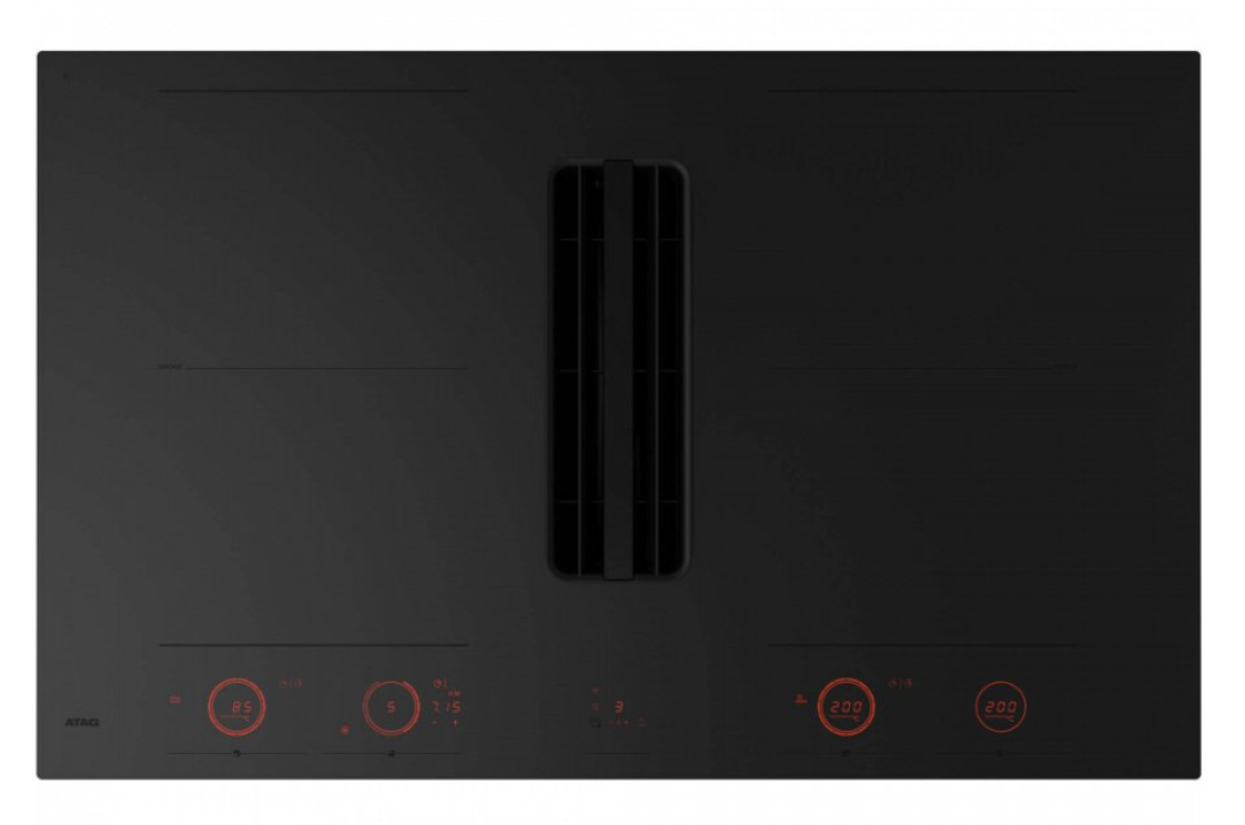 ATAG HIDD28472SVI kookplaat met afzuiging - 83cm