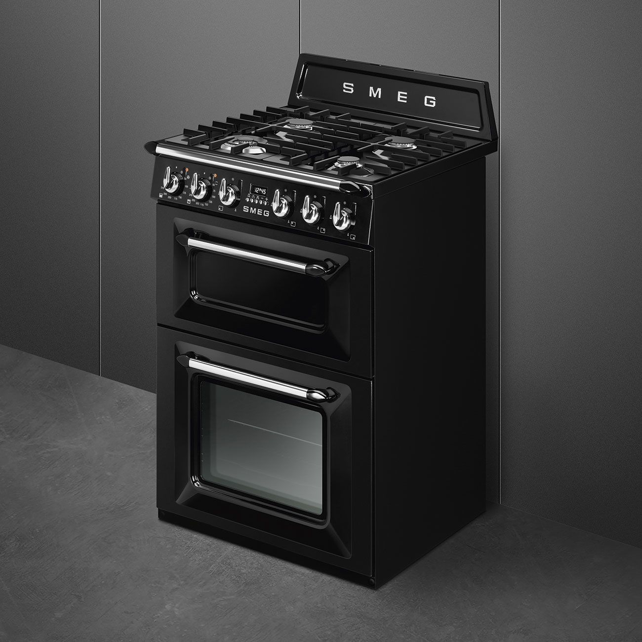 SMEG TR62BL fornuis met gaskookplaat - 60cm