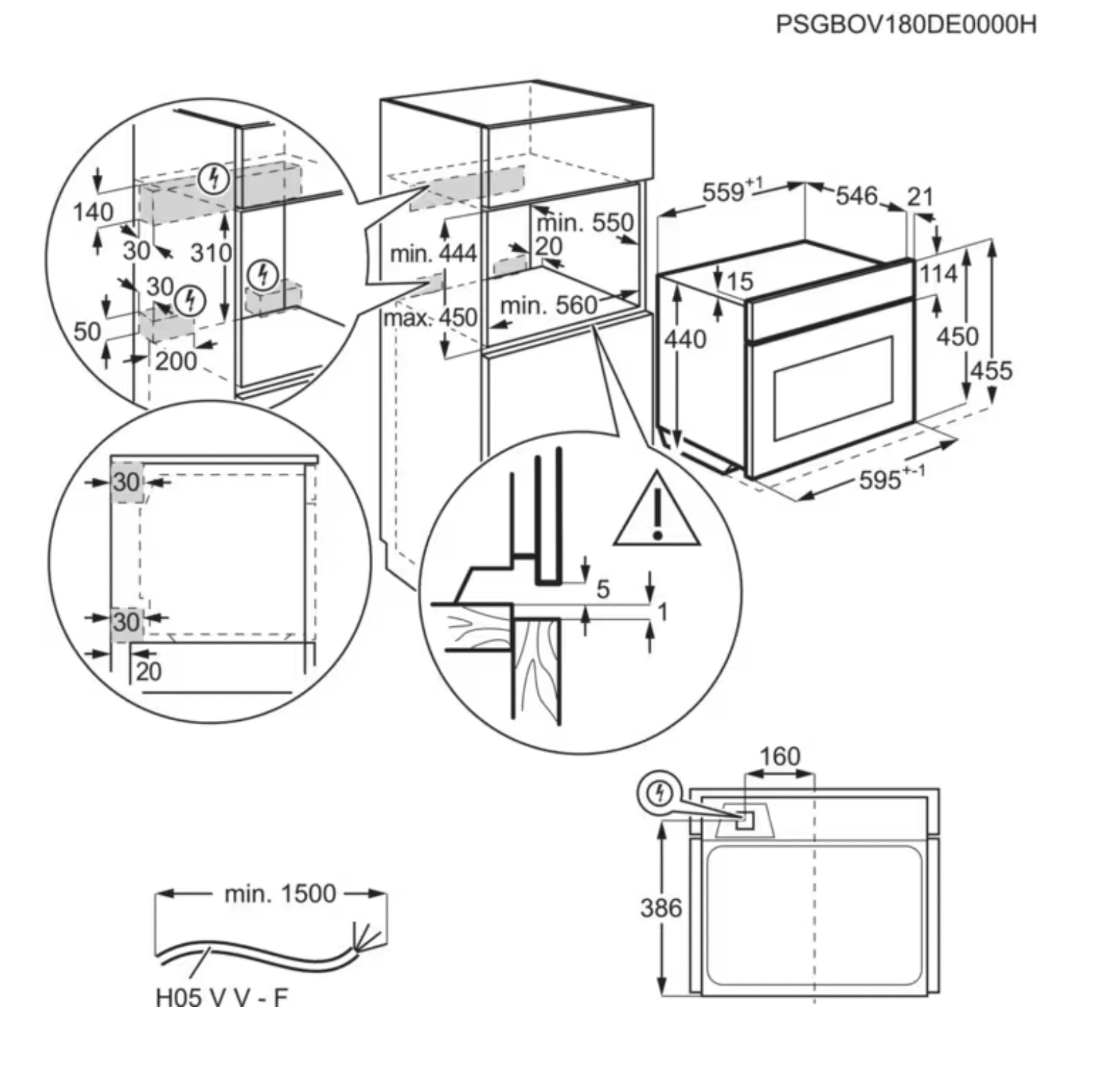 ELECTROLUX KVLFE46K 800 microgolfoven - combi - 45cm