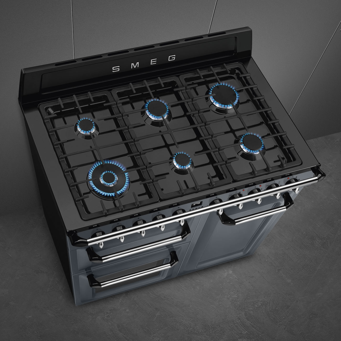 SMEG TR103GR fornuis met gaskookplaat - 100cm