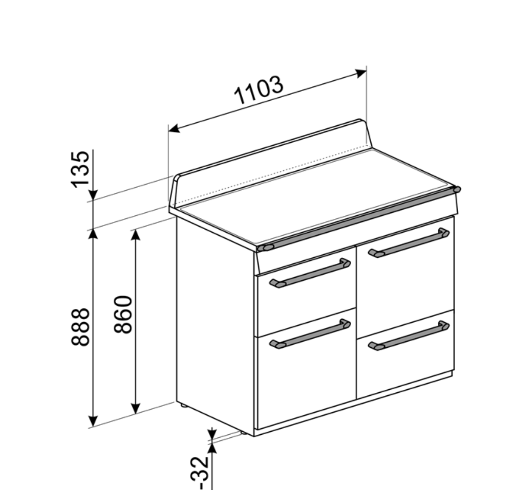 SMEG TR4110IBL2 fornuis met inductie kookplaat - 110cm