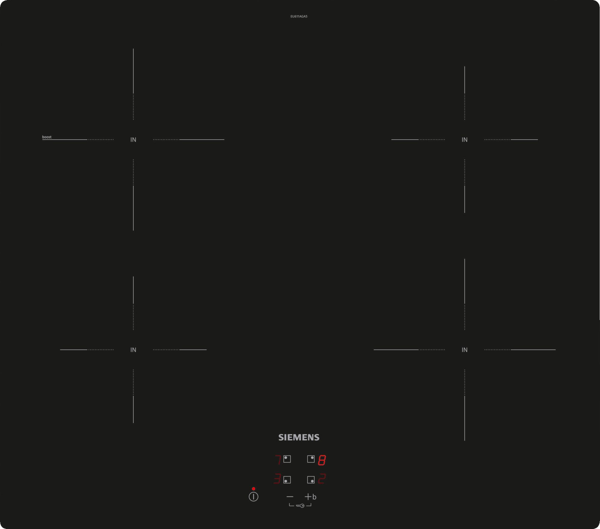 SIEMENS EU611AGA5E IQ100 inductiekookplaat - 60cm