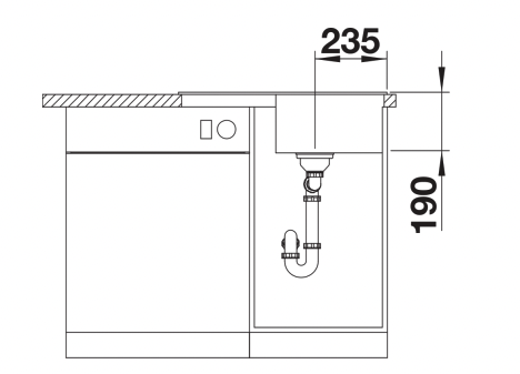 BLANCO 527380 ZIA  spoelbak - Zia