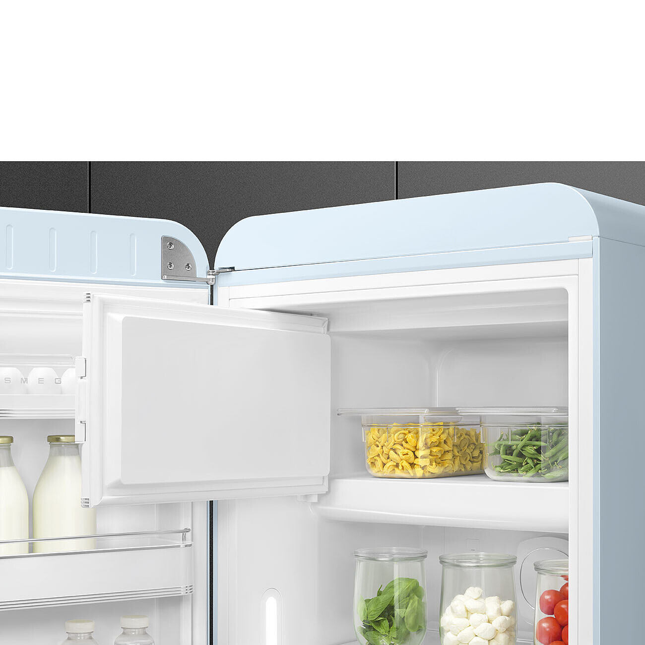 SMEG FAB28LPB6 vrijstaande koelkast met vriesvak - 153cm
