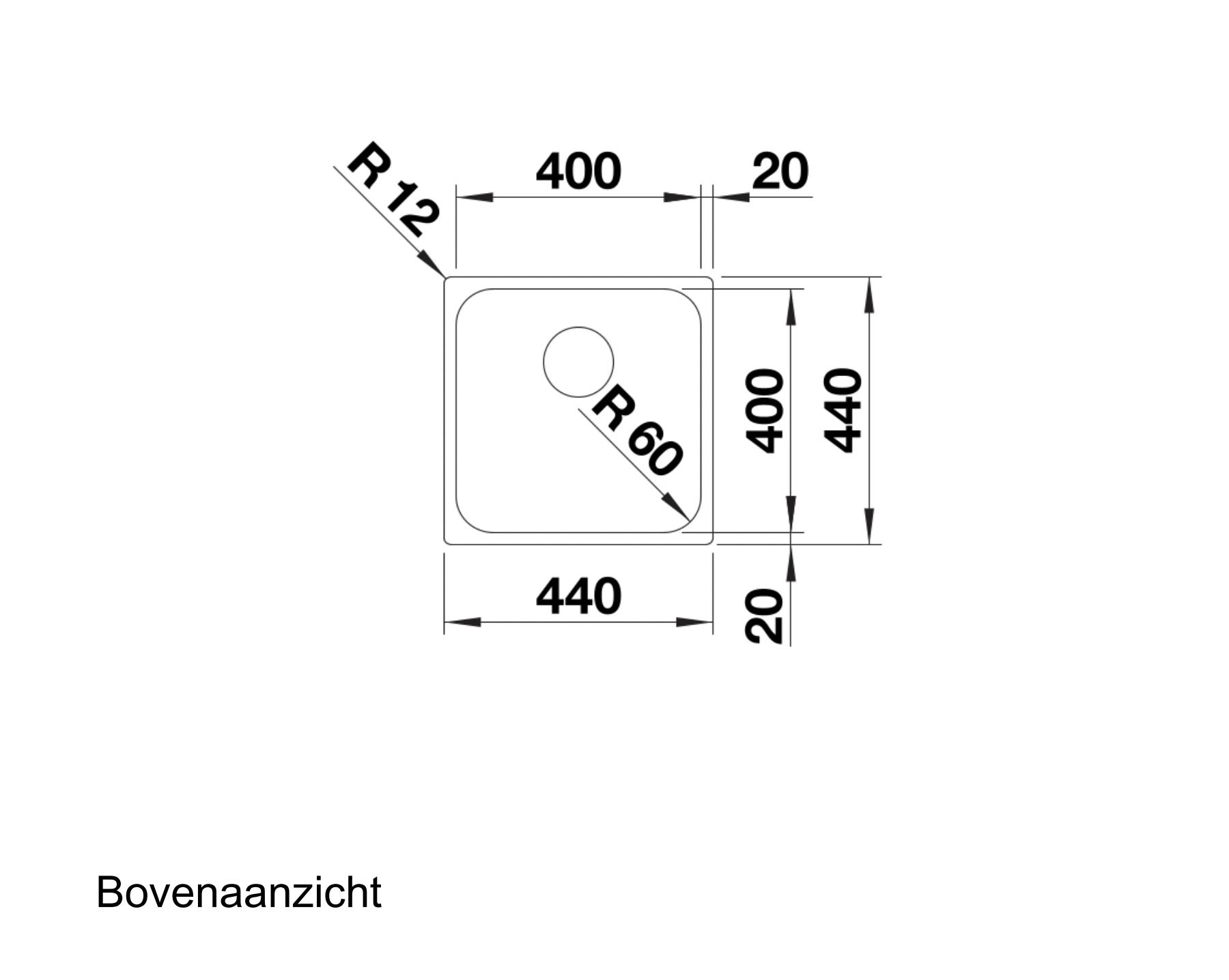 BLANCO 526350 SUPRA spoelbak