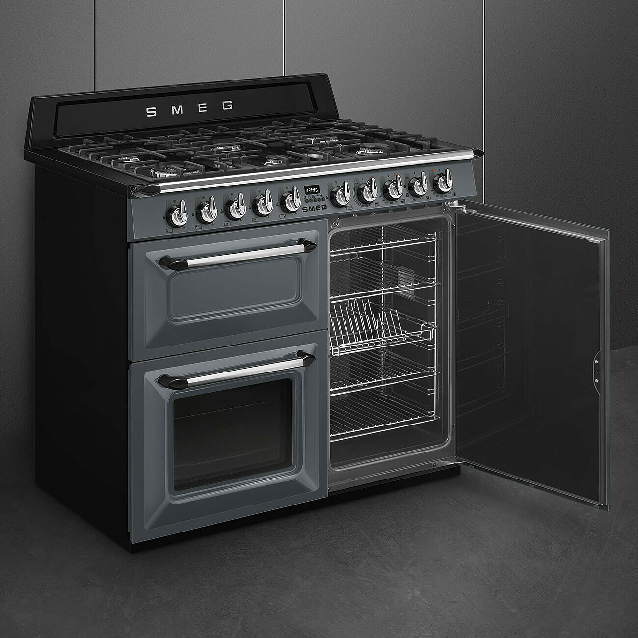 SMEG TR103GR fornuis met gaskookplaat - 100cm