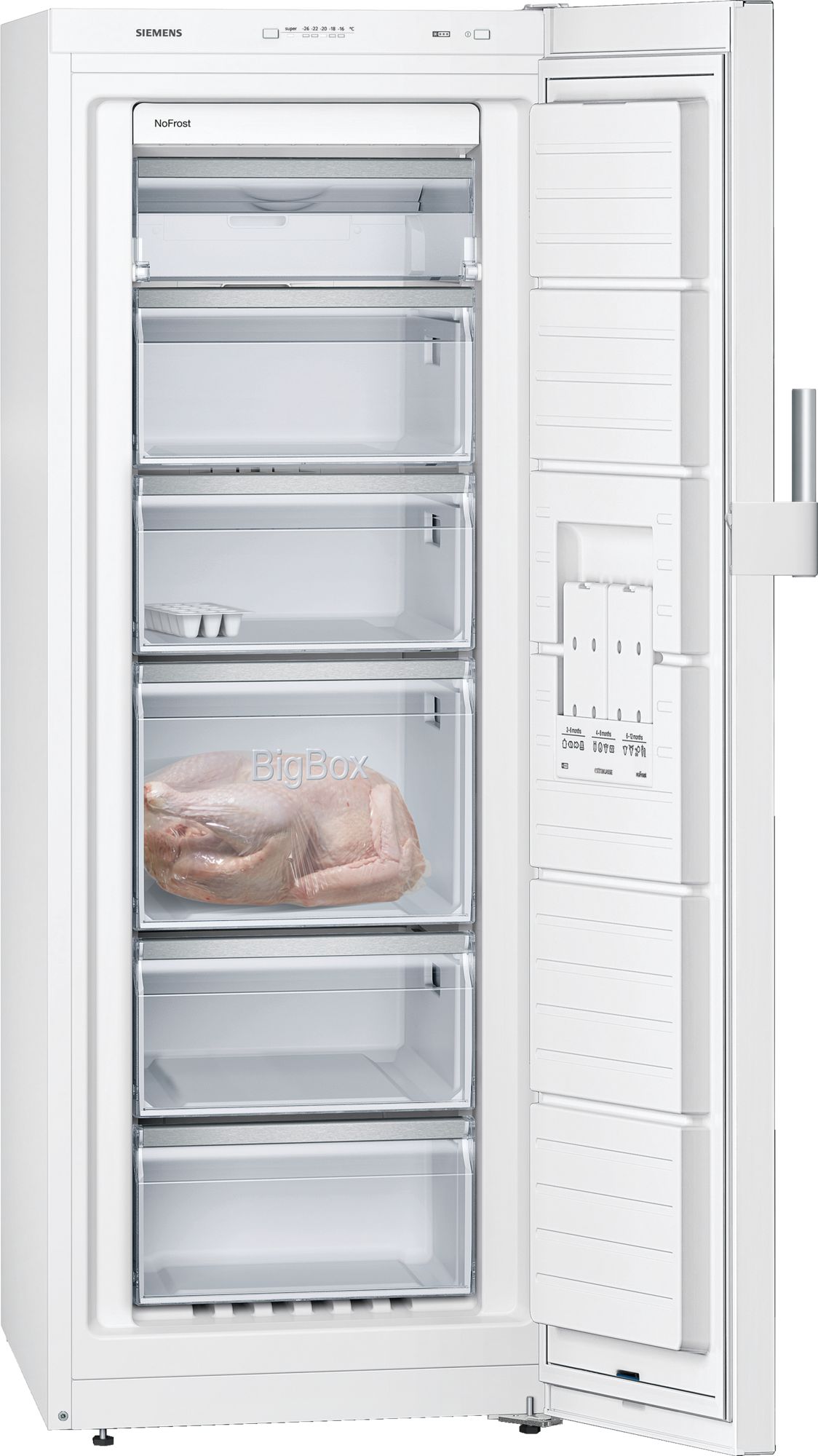 SIEMENS GS29NEWEV IQ300 vrijstaande vriezer - 161cm