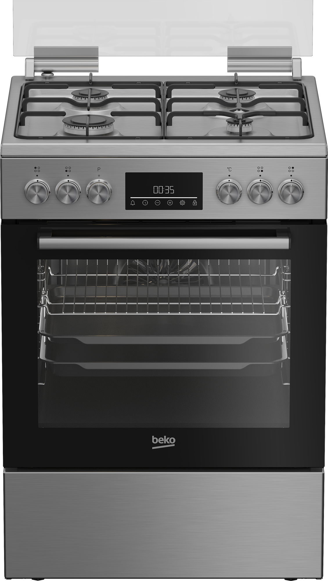 BEKO FBM62330DXS fornuis met gaskookplaat - 60cm