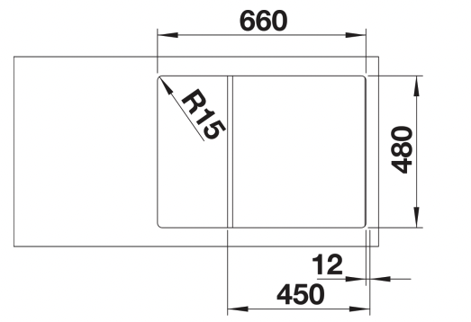 BLANCO 527380 ZIA  spoelbak - Zia