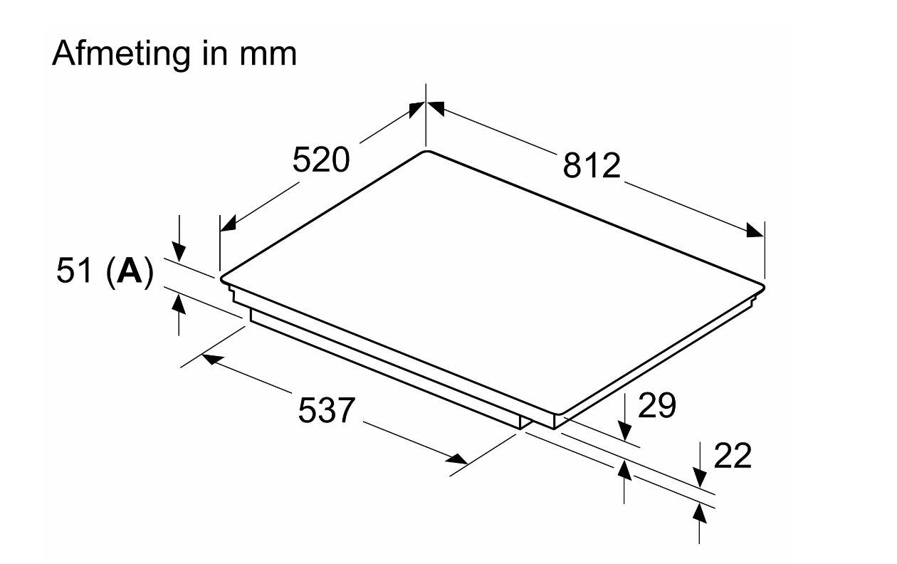 SIEMENS EH877HEC1E IQ100 inductiekookplaat - 80cm