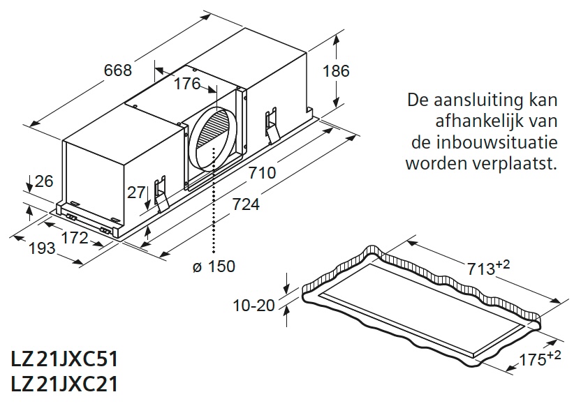 SIEMENS LZ21JXC51 recirculatiekit