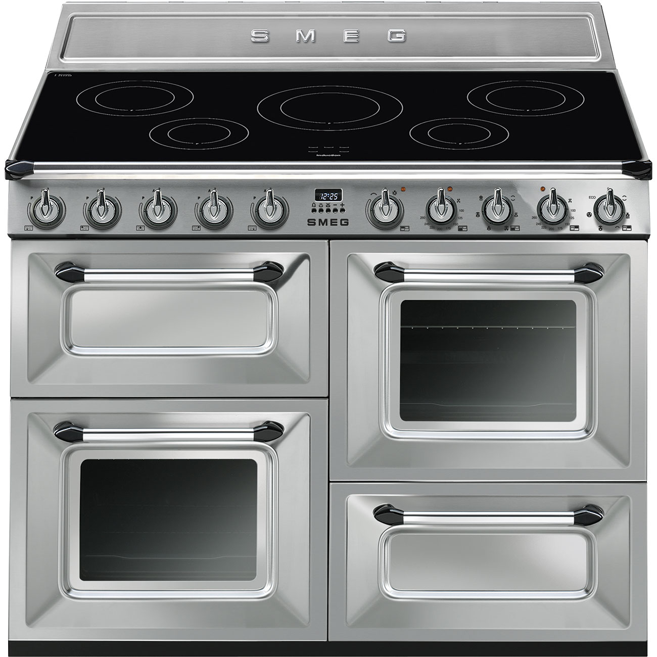 SMEG TR4110IX2 fornuis met inductie kookplaat - 110cm