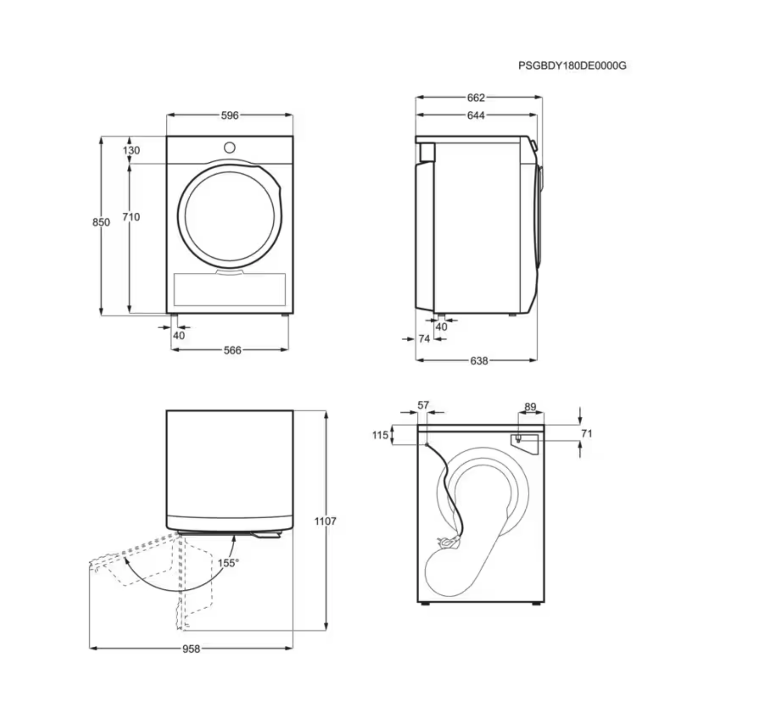 ELECTROLUX EDI62X86G droogkast