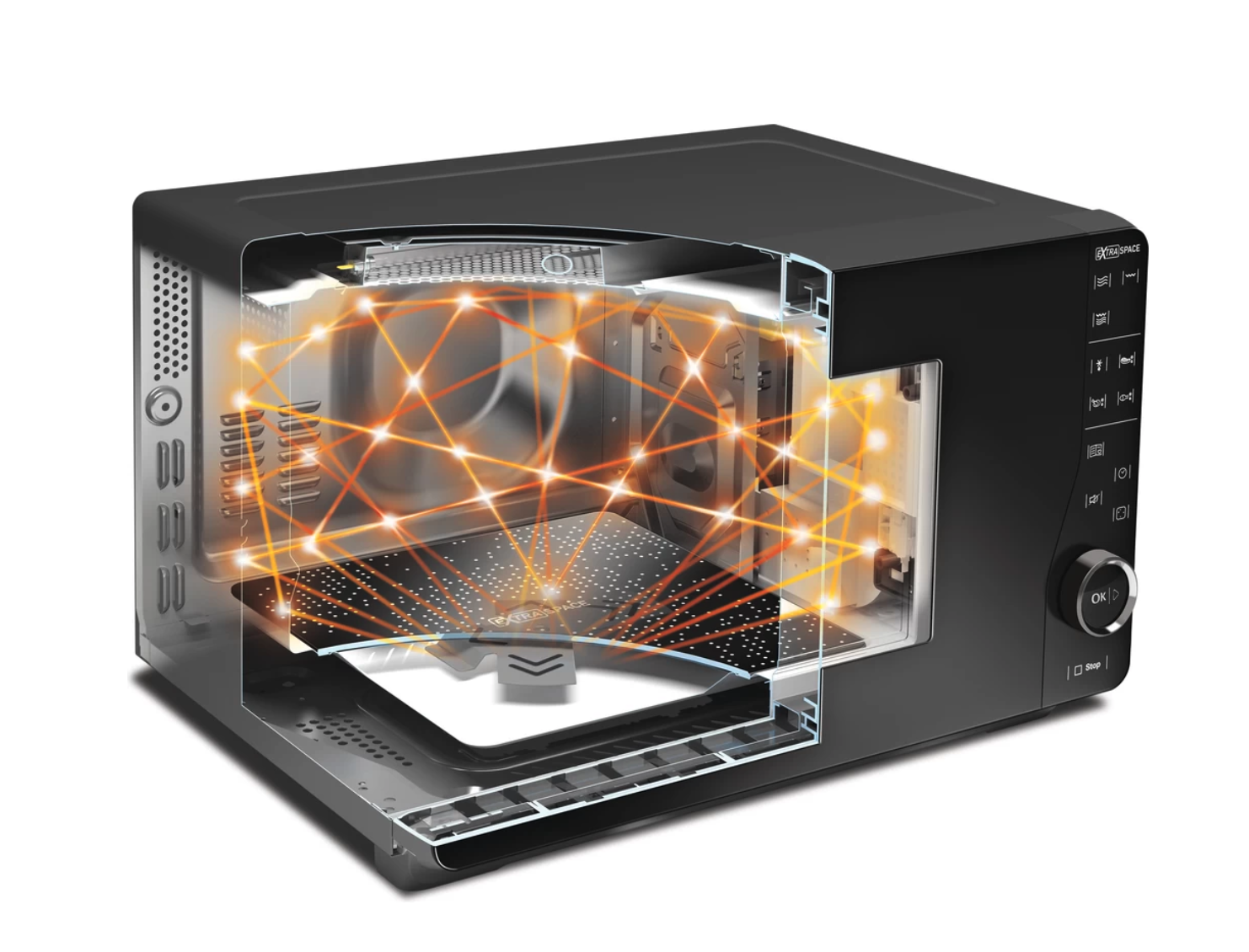 WHIRLPOOL MWF420BL vrijstaande microgolfoven - 32cm