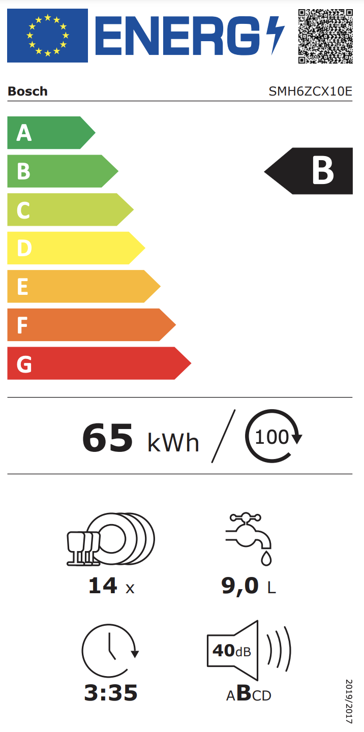 BOSCH SMH6ZCX10E SERIE 4 vaatwasser volledig integreerbaar