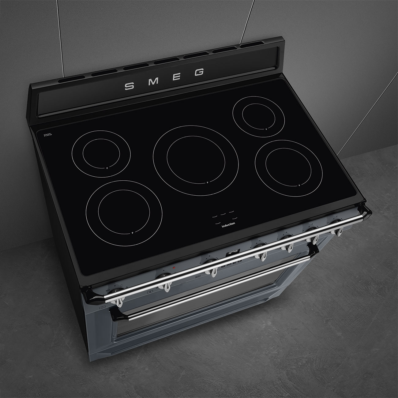 SMEG TR90IMGR fornuis met inductie kookplaat - 90cm
