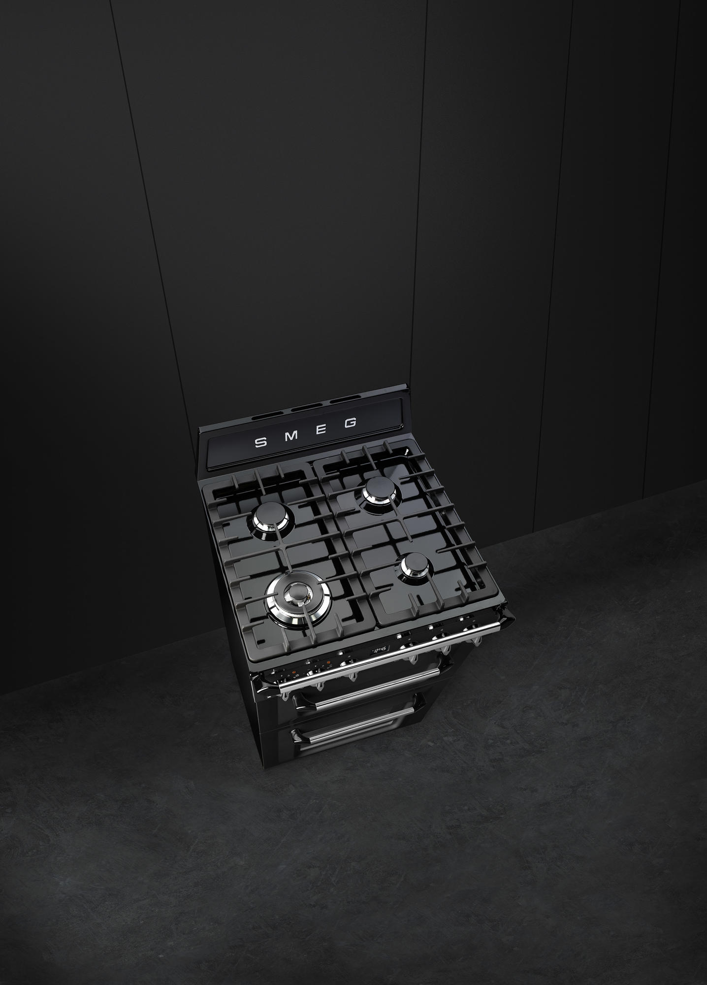 SMEG TR62BL fornuis met gaskookplaat - 60cm