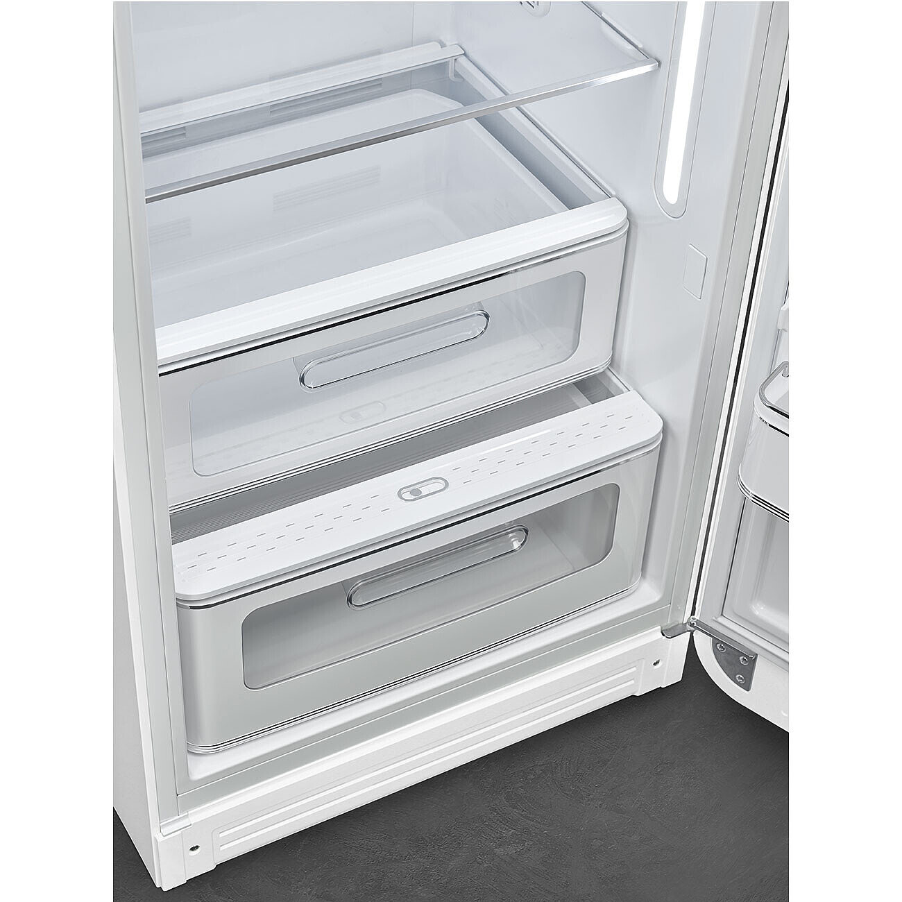 SMEG FAB28RWH6 vrijstaande koelkast met vriesvak - 153cm