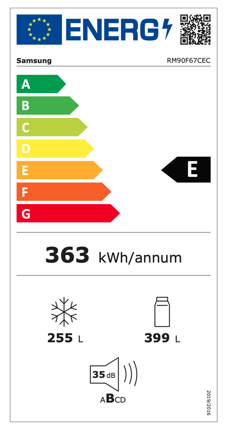 SAMSUNG RM90F67CECEF side-by-side