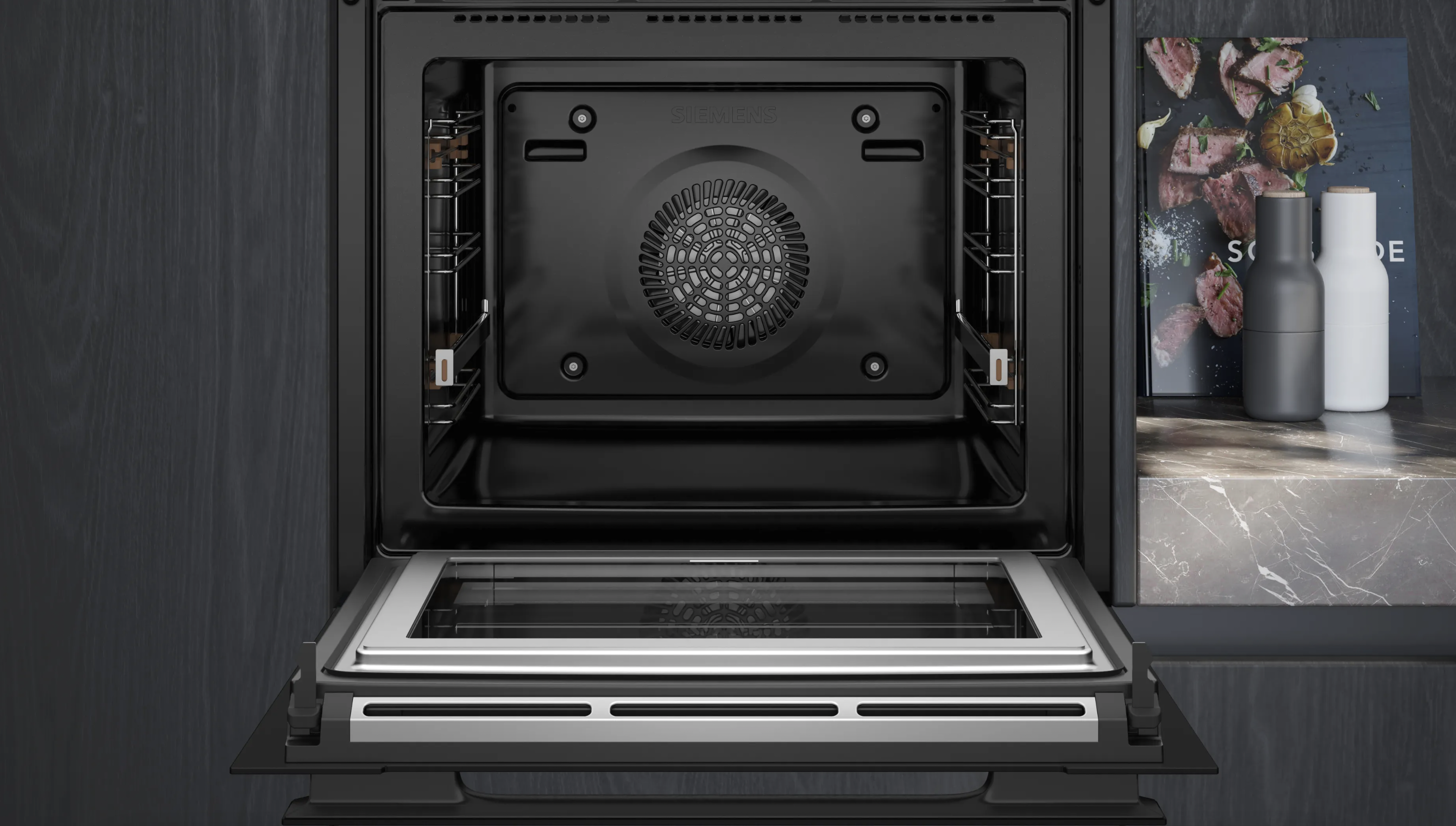 SIEMENS HM976GMB1 IQ700 multifunctionele oven met microgolfoven - 60cm