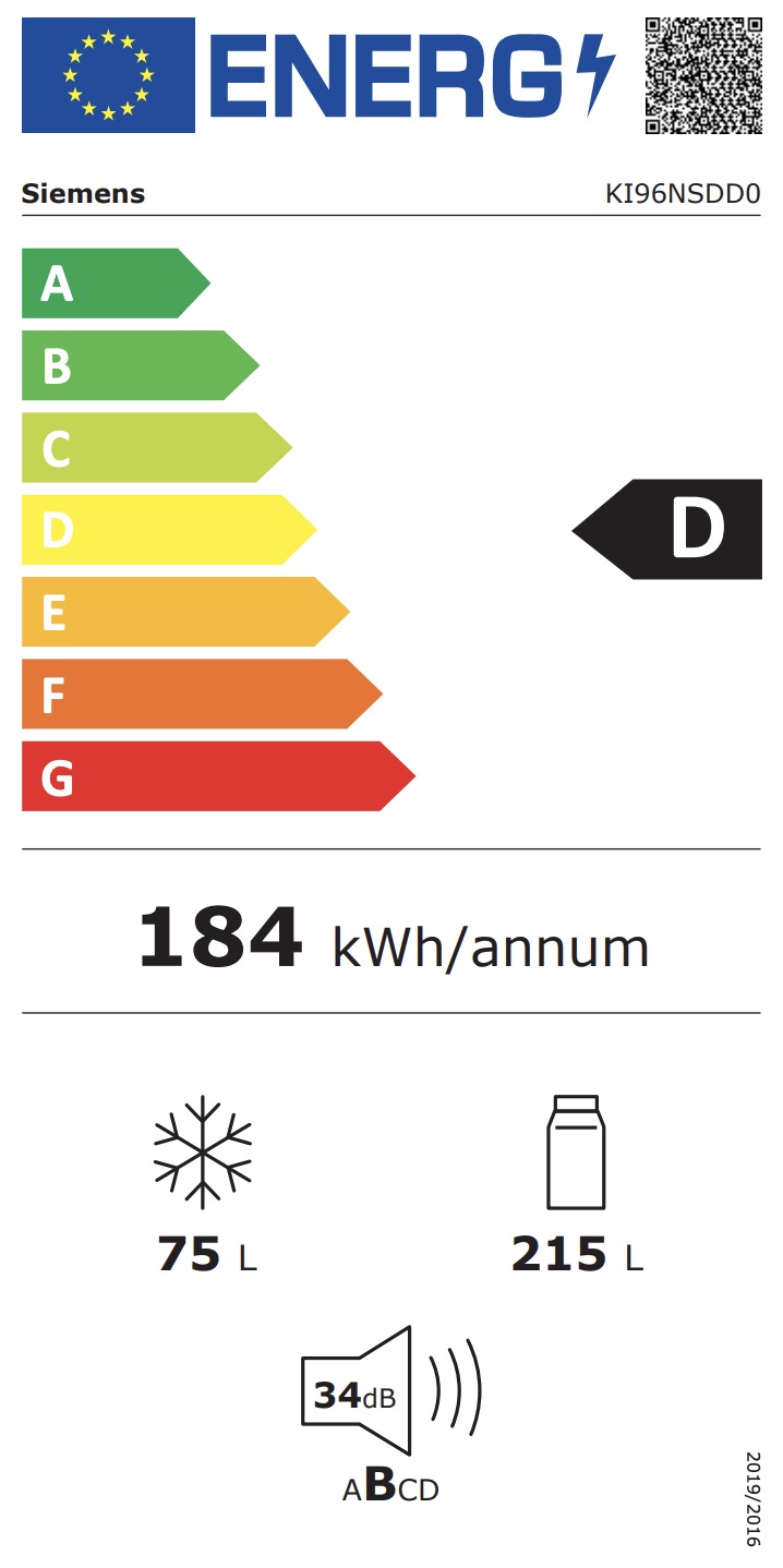 SIEMENS KI96NSDD0 IQ500 koel-/vriescombinatie - 194cm
