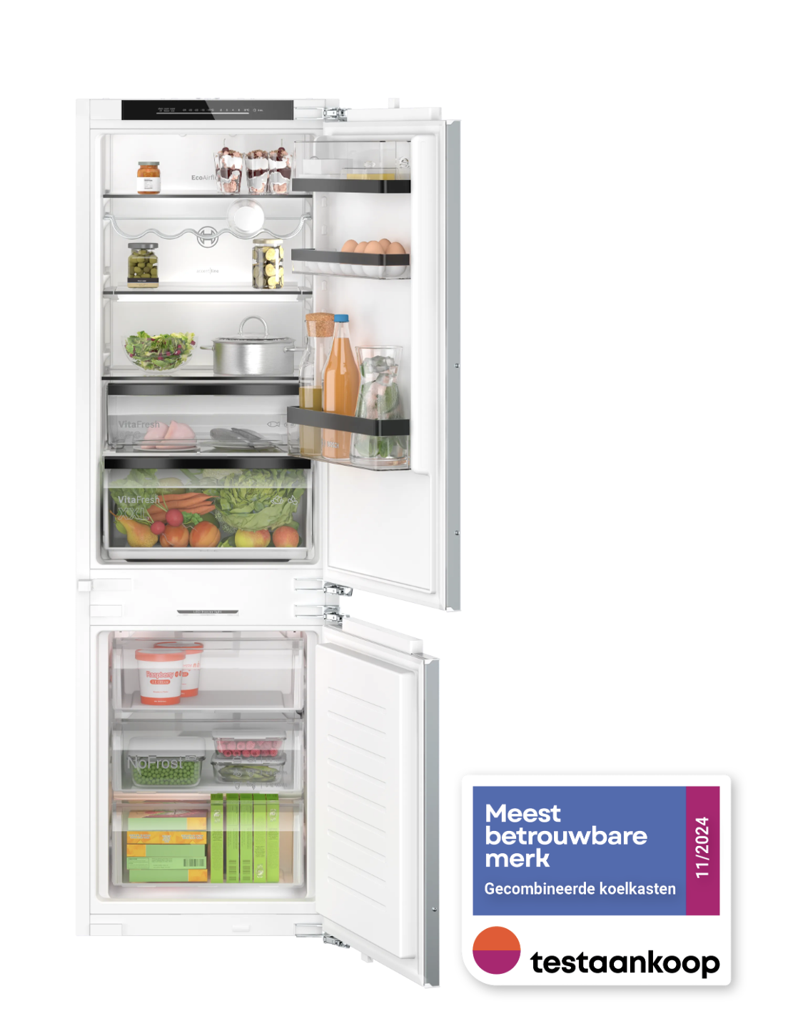 BOSCH KIN86SDD0 SERIE 6 koel-/vriescombinatie - 177,5cm