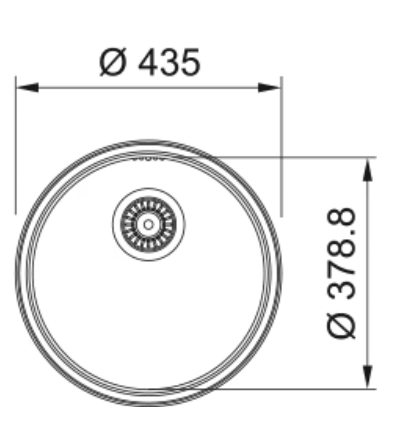FRANKE ROX610/1103801 RONDO spoelbak