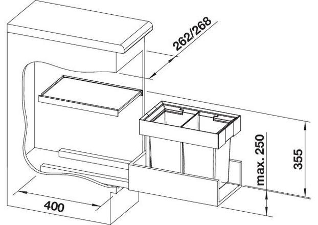 BLANCO 521467 FLEXON II afvalemmer