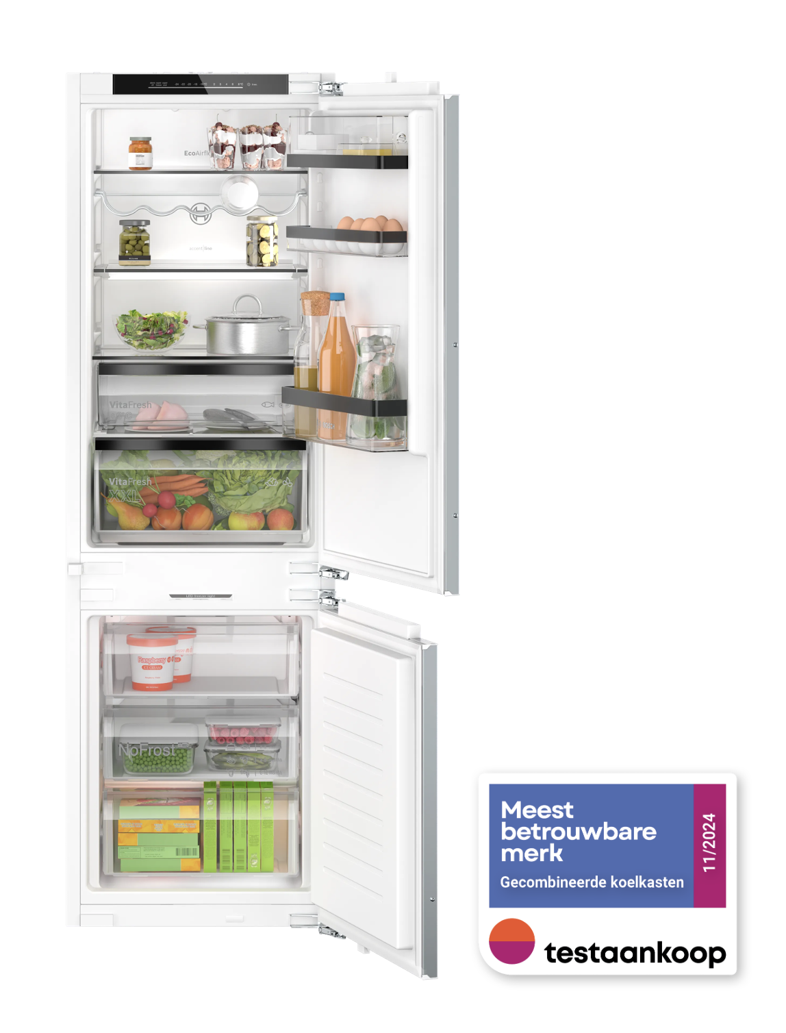 BOSCH KIN86SDC0 SERIE 6 koel-/vriescombinatie - 178cm