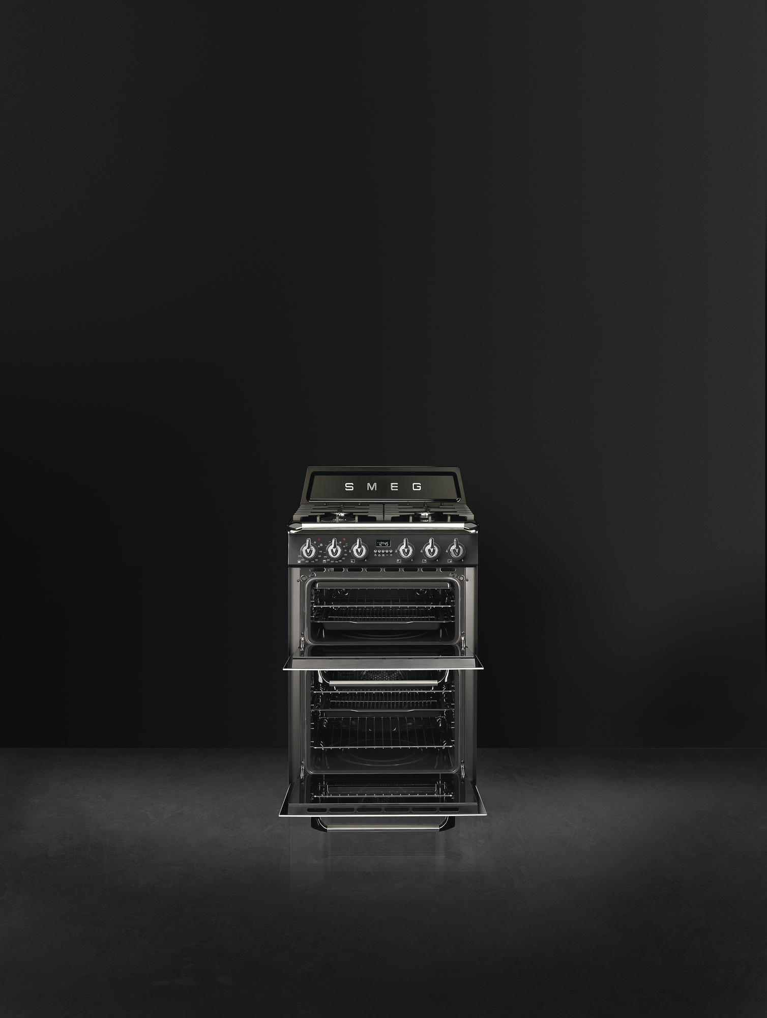 SMEG TR62BL fornuis met gaskookplaat - 60cm