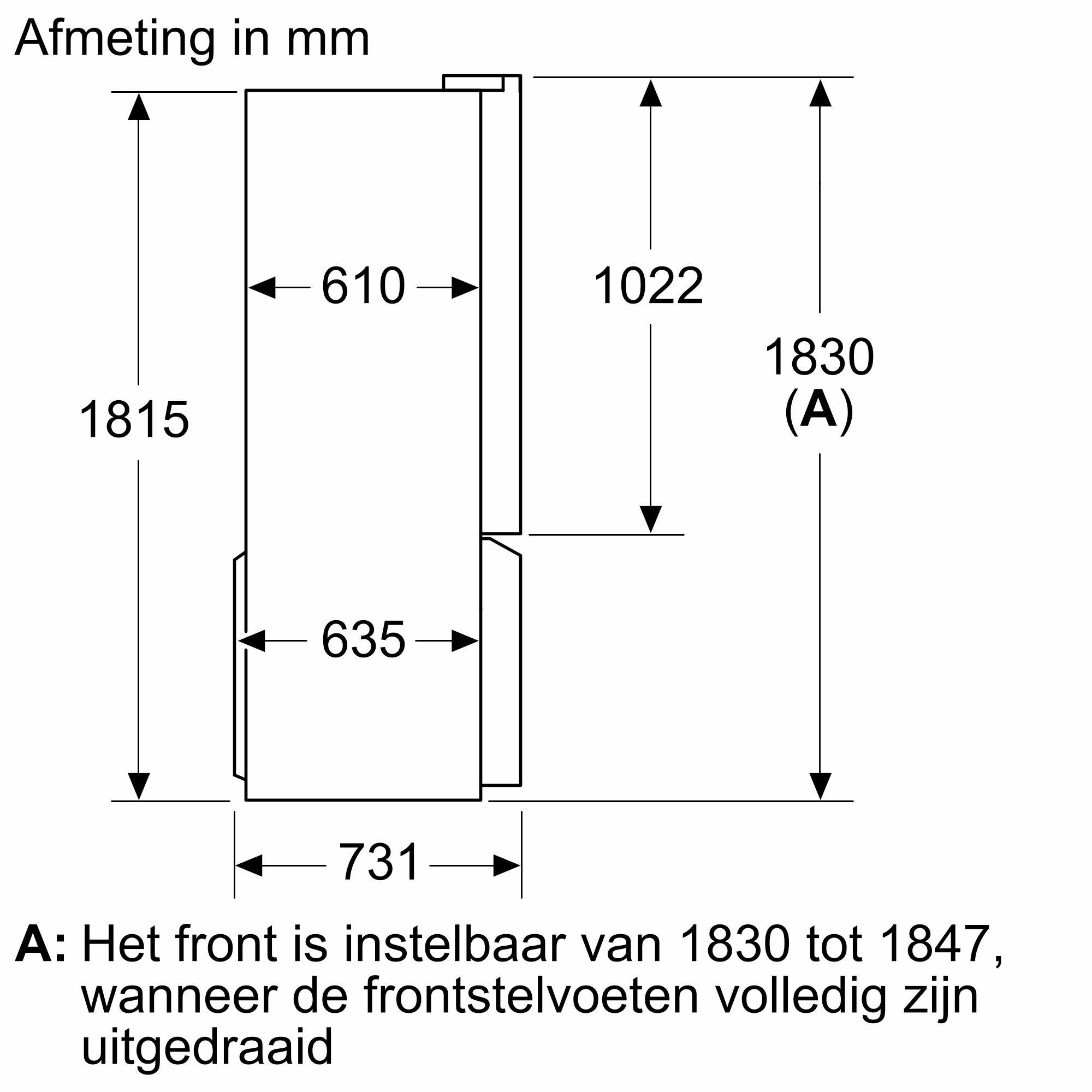 SIEMENS KF96NVPEA IQ300 side-by-side - 183cm