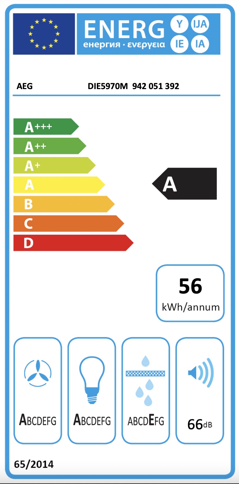 AEG DBE5970M 6000 wandschouwdampkap - 90cm AEG DBE5970M 6000 wandschouwdampkap - 90cm