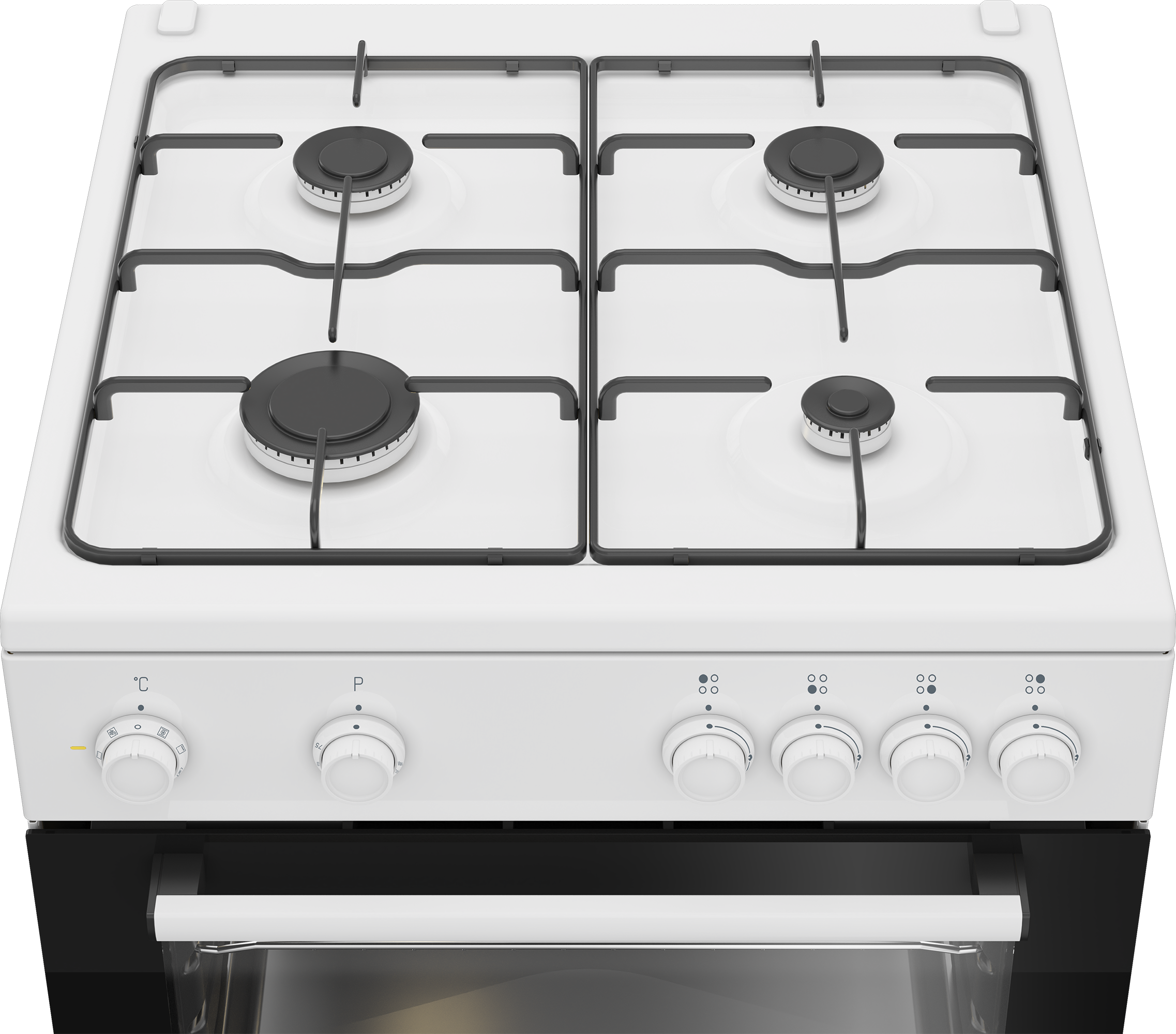 BEKO FBM6202W fornuis met gaskookplaat - 60cm
