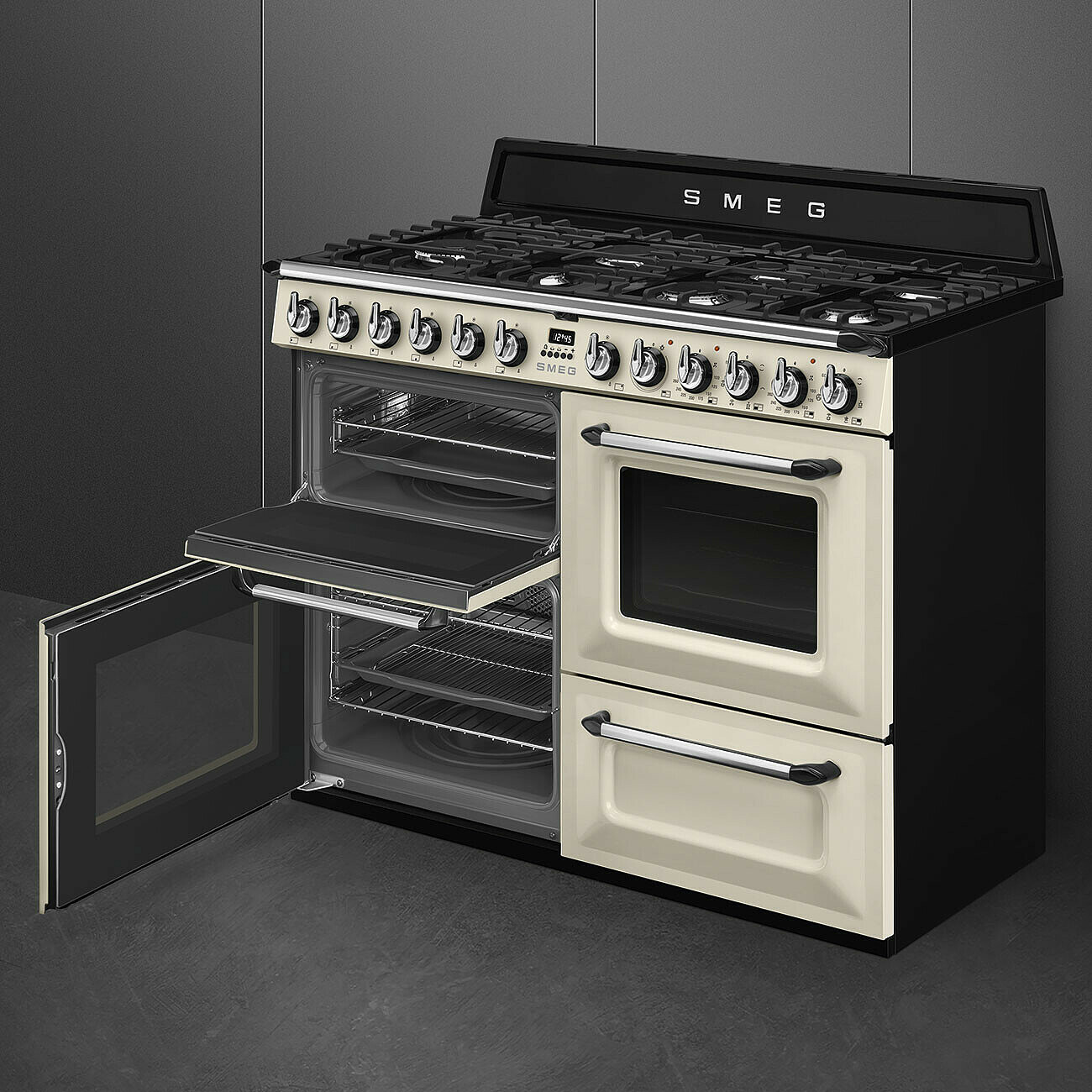 SMEG TR4110P1 fornuis met gaskookplaat - 110cm