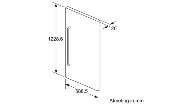 SIEMENS KF40ZSX0 deurpaneel