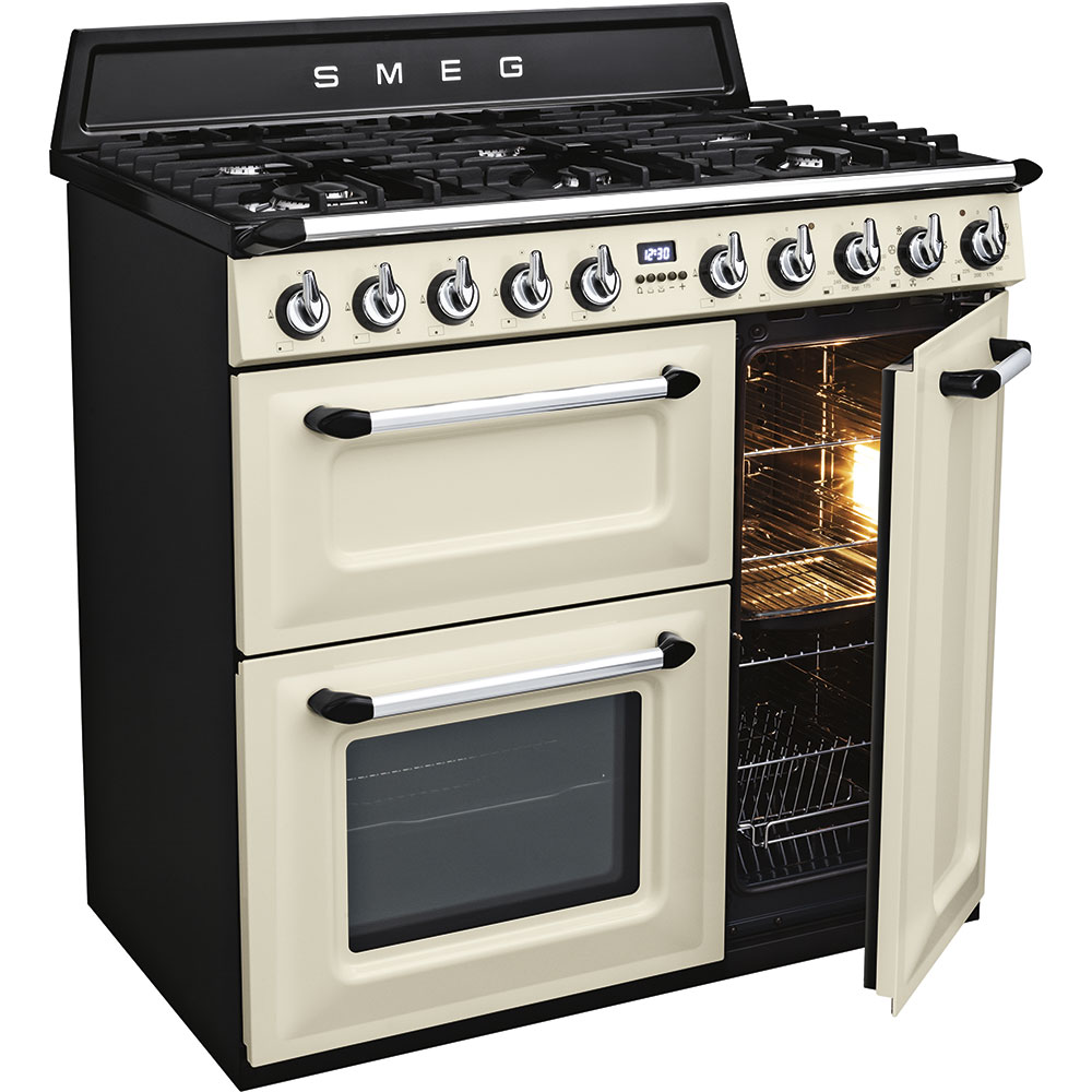 SMEG TR93P fornuis met gaskookplaat - 90cm